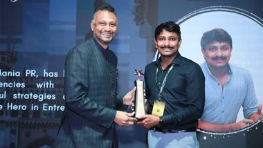 Business News | Media Mania PR Founder Jayaram Garidepally Bags 'Hero in Entrepreneurship' at Heroes of Hyderabad Awards 2025