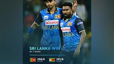 Sports News | Madushanka's Hat-trick Helps Sri Lanka to Narrow 7 Run Win over Zimbabwe in 1st ODI