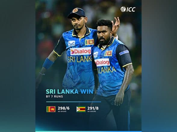 Sports News | Madushanka's Hat-trick Helps Sri Lanka to Narrow 7 Run Win over Zimbabwe in 1st ODI