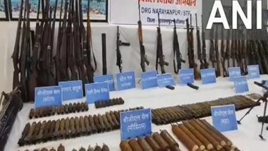 India News | Chhattisgarh: Security Forces Seize Arms Cache in Anti-Naxal Operation in Narayanpur