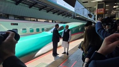 World News | Japan's PM Travels with PM Modi in Bullet Train from Tokyo to Sendai