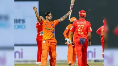 Sports News | DPL 2025: Nitish Rana's Blazing Ton Against South Delhi Superstarz Powers West Delhi Lions into Qualifier 2