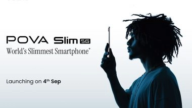 Business News | World's Slimmest Smartphone - The TECNO POVA Slim 5G Launching on 4th September