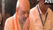 India News | Amit Shah Visits Ganpati Pandal in Bandra West, Offers Prayers to Divine