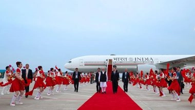 World News | PM Modi Arrives in Tianjin, China for Two-day Visit to Attend SCO Summit