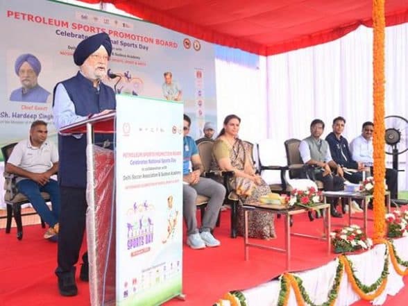 Business News | India's Oil & Gas PSUs' Pioneering Role in Nurturing Sporting Culture: Hardeep Singh Puri
