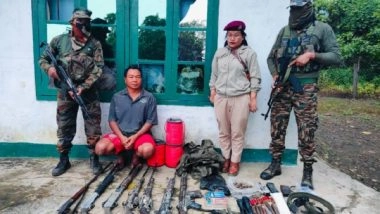 India News | Assam Rifles Recover Large Cache of Weapons, Ammunition in Mizoram's Champhai; One Held