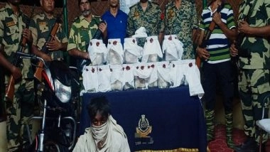 India News | Punjab: BSF Nabs Smuggler Along with 7 Kgs of Heroin in Ferozepur