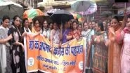 India News | BJP Mahila Morcha Protests in Jammu over Derogatory Remarks Against PM Modi, Late Mother