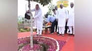 India News | Union Home Minister Amit Shah, Gujarat CM Patel Lead Tree Plantation Drive at Ayushman Van, Ghatlodia