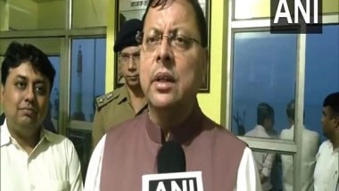 India News | Uttarakhand CM Inspects Nanak Sagar Dam in Nanakmatta, Udham Singh Nagar Amid Heavy Rain