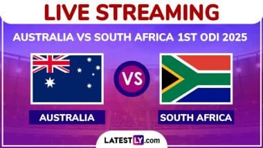 Australia vs South Africa Live Streaming Online, 1st ODI 2025: How To Watch AUS vs SA Cricket Match Free Live Telecast on TV?