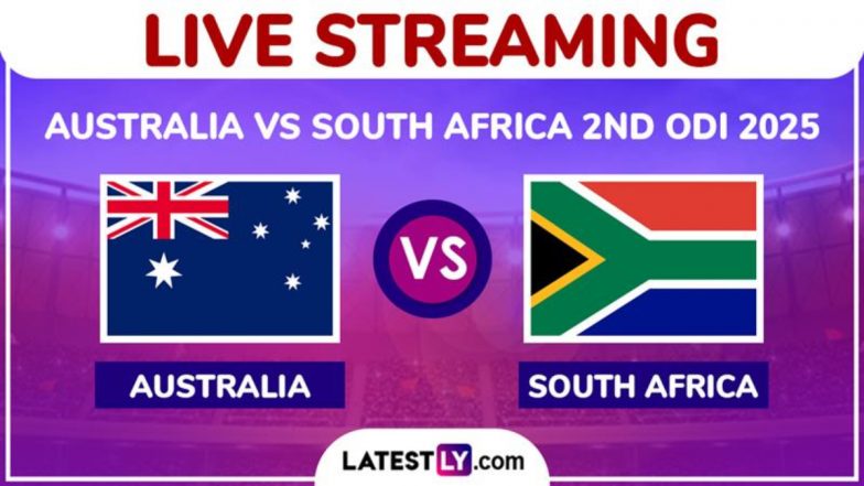 Australia vs South Africa Live Streaming Online, 2nd ODI 2025: How To Watch AUS vs SA Cricket Match Free Live Telecast on TV?