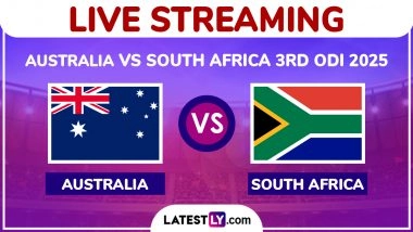 Australia vs South Africa Live Streaming Online, 3rd ODI 2025: How To Watch AUS vs SA Cricket Match Free Live Telecast on TV?