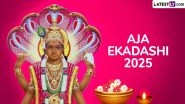 Happy Aja Ekadashi 2025 Wishes, Status and Greetings: WhatsApp Messages, Lord Vishnu Images, SMS and HD Images To Share With Family and Friends