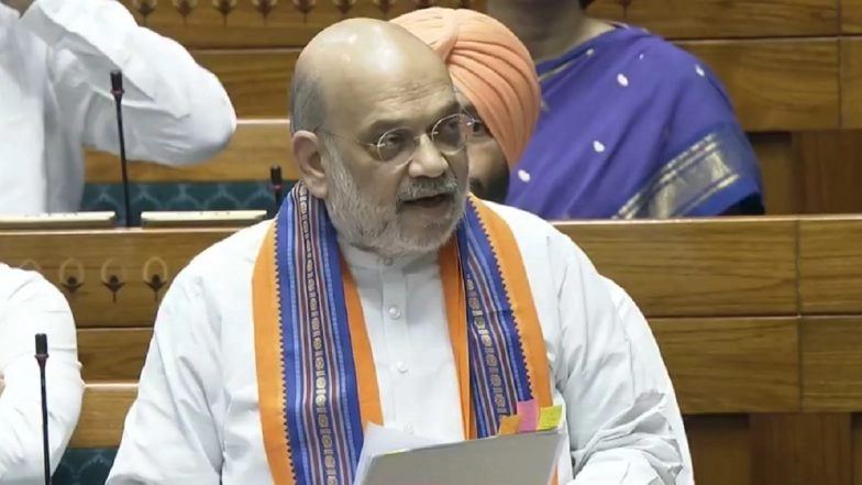 Jammu and Kashmir Related Bills Torn, Thrown Towards Amit Shah in Lok Sabha; BJP Says ‘Gundagardi Ki Hadd Kar Di’ (Watch Videos)