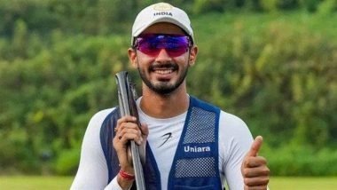 Anantjeet Singh Naruka Wins Gold Medal at Asian Shooting Championships 2025, Indian Star Scores 57 in Skeet Event Final