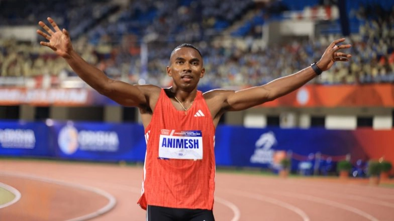 Animesh Kujur Wins Gold Medal in Men's 200 M Race at World Athletics Continental Tour 2025 Bronze Meet (Watch Video)