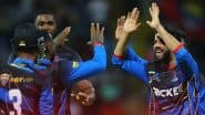 CPL 2025 Live Streaming Online Antigua and Barbuda Falcons vs Guyana Amazon Warriors: Watch Telecast of Caribbean Premier League Cricket Match on TV and Online
