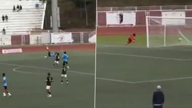 Ayen Mongba Scores Stunning Bicycle Kick Goal During Inter-District Football Competition in Nagaland, Video Goes Viral