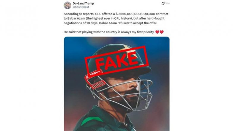 Fact Check: Did Babar Azam Receive A Multi-Billion Dollar Offer ...