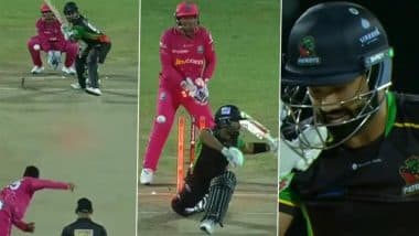 ‘Yun Hi Fisal Gaye Haa Haa Haa…’ Barbados Royals Use Popular Bollywood Song To Troll Mohammad Rizwan After His Bowled Dismissal in CPL 2025 Match (Watch Video)