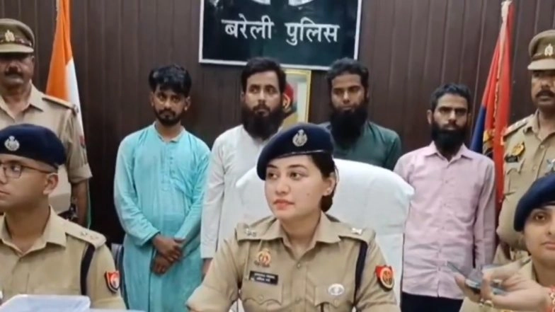 Bareilly: Religious Conversion Gang Busted, 4 Arrested; UP Police Rescue Visually Impaired Man Lured by Marriage Offer Before His Circumcision (Watch Video)