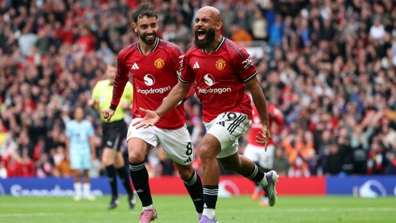 Premier League 2025–26: Bruno Fernandes Helps Man United Beat Burnley 3–2 (Watch Video Highlights)
