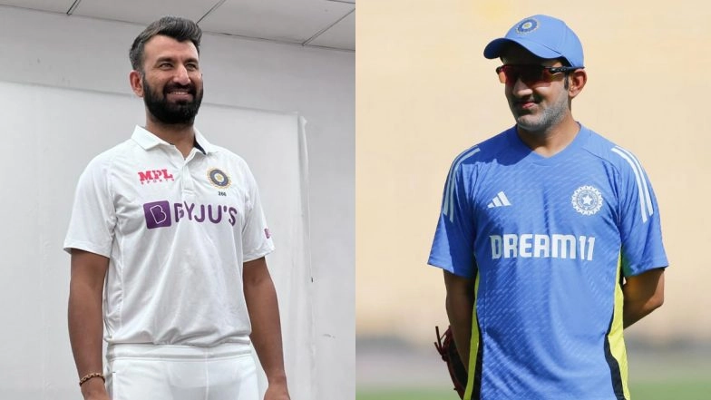 Cheteshwar Pujara Retires: India Head Coach Gautam Gambhir Pays Tribute to India’s Test Stalwart, Says ‘He Stood Tall When the Storm Raged, He Fought When Hope Was Fading’ (See Post)