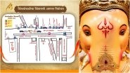 Chinchpokli Cha Chintamani 2025 Aagman Sohala Date and Time: First Look of Chinchpokli Cha Chintamani Ganesh Idol As He Arrives Ahead of Ganesh Chaturthi (See Pic and Video)