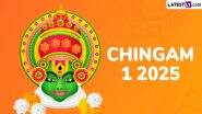 Chingam 1 2025 Wishes, Status and Kollavarsham Ashamsakal Images: Malayalam New Year Greetings, WhatsApp Messages and Wallpapers To Share With Family and Friends