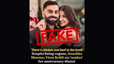 Virat Kohli, Anushka Sharma Ate ‘Snakes’ for Anniversary Dinner? Check Truth