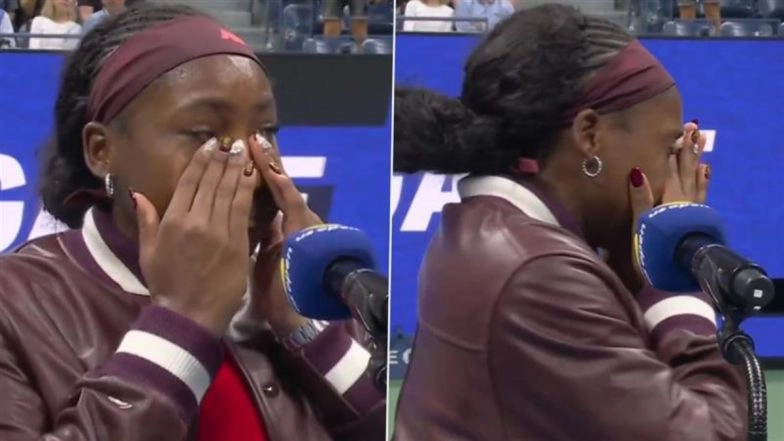 Coco Gauff Breaks Down in Tears During On-Court Interview After Advancing to US Open 2025 Third Round With Victory Over Donna Vekic (Watch Video)