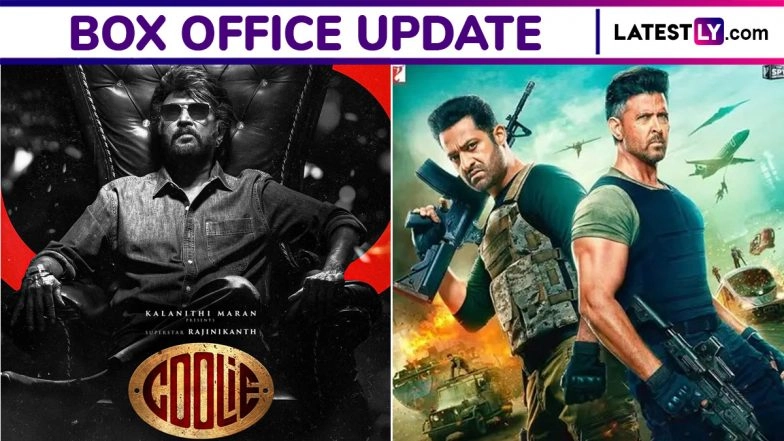 'Coolie' Wins Box Office Battle Against 'War 2': Rajinikanth Film Set to Collect INR 200 Crore at Day 5 Closing, Hrithik Roshan-Jr NTR Movie Not Far Behind