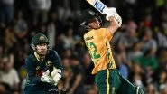 Dewald Brevis Smashes Fastest T20I Fifty for South Africa, Breaks Own Record During AUS vs SA 3rd T20I 2025