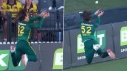Why Dewald Brevis&rsquo; Acrobatic Boundary Line Fielding Effort Was Awarded a Six During AUS vs SA 3rd ODI 2025? Here&rsquo;s What ICC&rsquo;s New Rule Says About &lsquo;Bunny-Hop&rsquo; Attempts