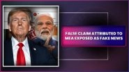 Is India Considering Suspending Bilateral Agreements With the US? PIB Fact Check Debunks Fake Claim Wrongly Attributed to MEA