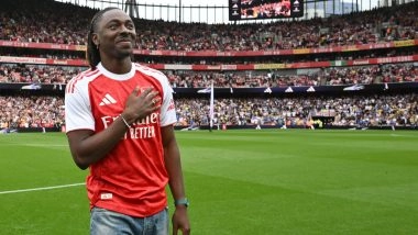 Eberechi Eze Completes Transfer Move to Arsenal From Crystal Palace; Midfielder Unveiled at Emirates Stadium, To Wear No 10 Jersey (See Pics and Video)