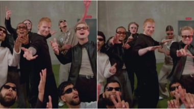 Ed Sheeran Recreates Shah Rukh Khan’s Iconic Open-Arm Pose on ‘Sapphire’ Song With Hip Hop Group Quick Style, Instagram Reel Goes Viral