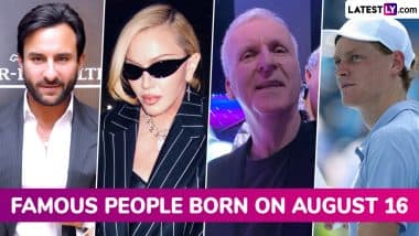 Famous Birthdays on 16 August: Saif Ali Khan, Madonna, James Cameron and Angela Bassett; Know About Celebrities and Influential Figures Born on 16th August