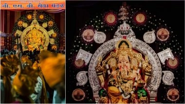 GSB Seva Mandal Ganpati 2025 Darshan LIVE on Ganesh Chaturthi: Watch Ganeshotsav Day 1 Live Streaming Online From King’s Circle, Mumbai
