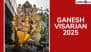 Ganesh Visarjan 2025 Dates for 1.5, 3, 5 & 7-Day Ganpati Immersions Till Anant Chaturdashi: Auspicious Timings and Shubh Muhurat To Bid Farewell to Ganpati Bappa After Ganeshotsav