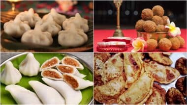 Vinayaka Chavithi 2025: Maharashtrian Ukadiche Modak, Goan Nevri and Other Regional Ganesh Chaturthi Prasad Recipes From Across India You Must Try at Home