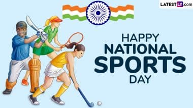 Happy National Sports Day 2025 Wishes and HD Images for Major Dhyan Chand Jayanti: Share These Greetings, WhatsApp Messages, Quotes and HD Wallpapers Online