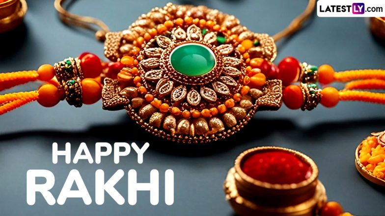 Rakhi 2025 Wishes and Happy Raksha Bandhan Images for Free Download Online: Send Festive Greetings, Images, Brother-Sister Bond Quotes and Wallpapers on the Auspicious Day
