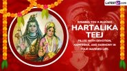 Happy Hartalika Teej 2025 Images, WhatsApp Status Messages and HD Wallpapers for Loved Ones