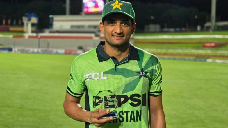 Hasan Nawaz Becomes 14th Pakistan National Cricket Team Player To Score Half-Century on One-Day International Debut, Achieves Feat During WI vs PAK 1st ODI 2025