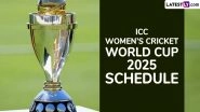 ICC Women&rsquo;s Cricket World Cup 2025: Schedule, Venue, Squads, Live Streaming, Telecast Details and All You Need to Know About Eight-Nation WODI Cricket Tournament