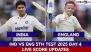 ENG 339/6 in 76.2 Overs (Trail by 35 Runs) at Stumps | India vs England Highlights of 5th Test 2025 Day 4: Game Remains Hanging In Balance As Umpires Call-Off Game For Remainder of Session