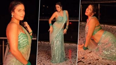Isha Malviya's Sizzling Viral Video: Former Bigg Boss Star's Hot Dance on 'Bheegi Saree' Song From 'Param Sundari' Breaks the Internet
